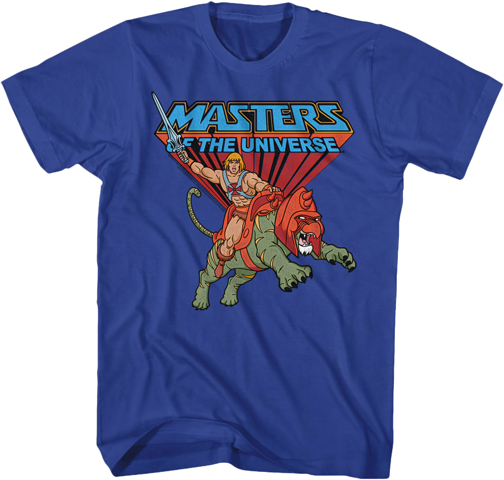 Battle Cat and He-Man Masters of the Universe T-Shirt