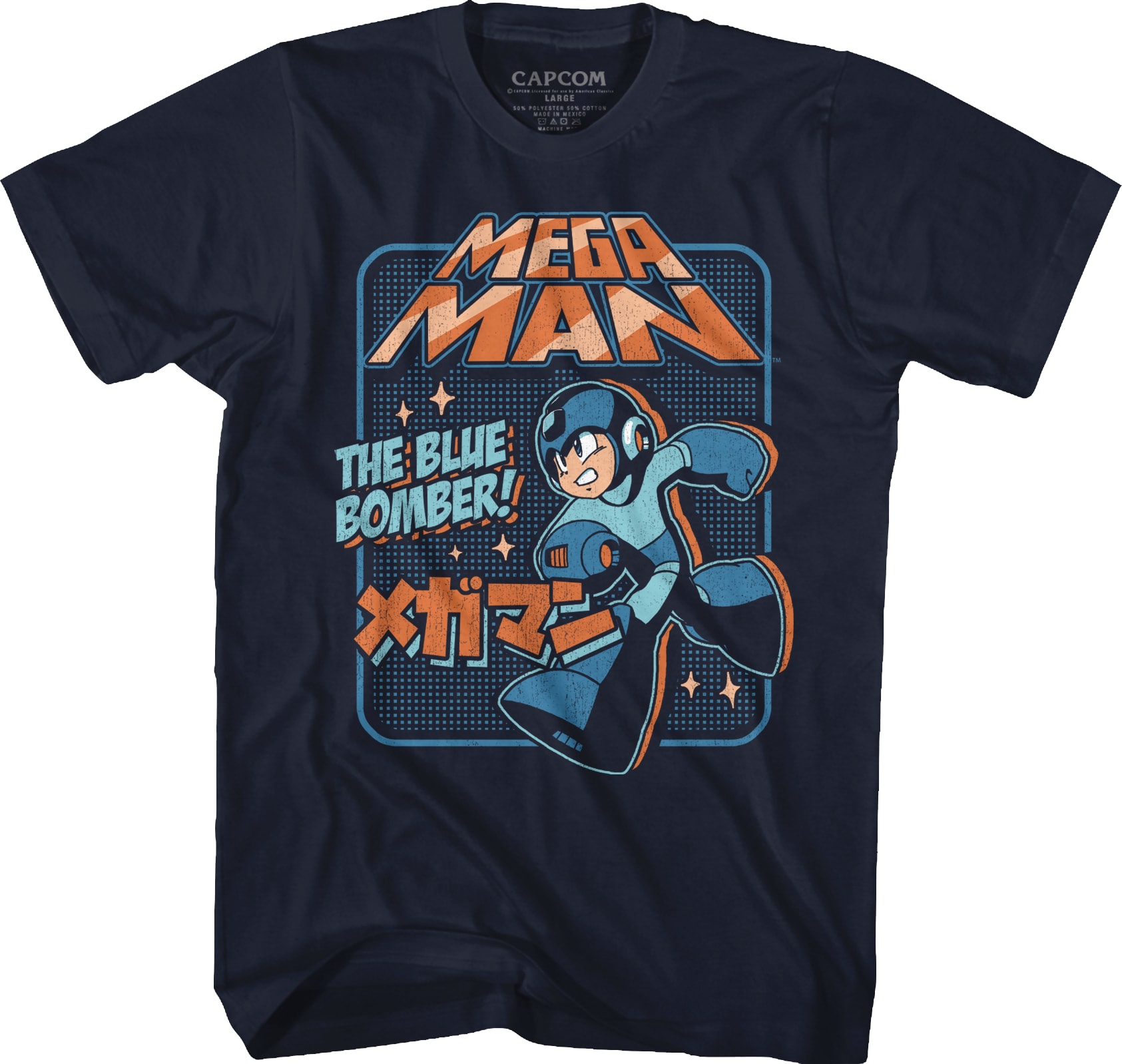 Japanese Blue Bomber Mega Man T-Shirt
