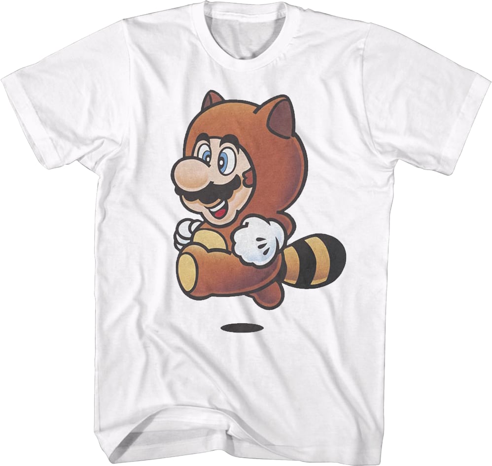 Tanooki Mario Super Mario Bros. T-Shirt Tanooki Mario Super Mario Bros. T-Shirt