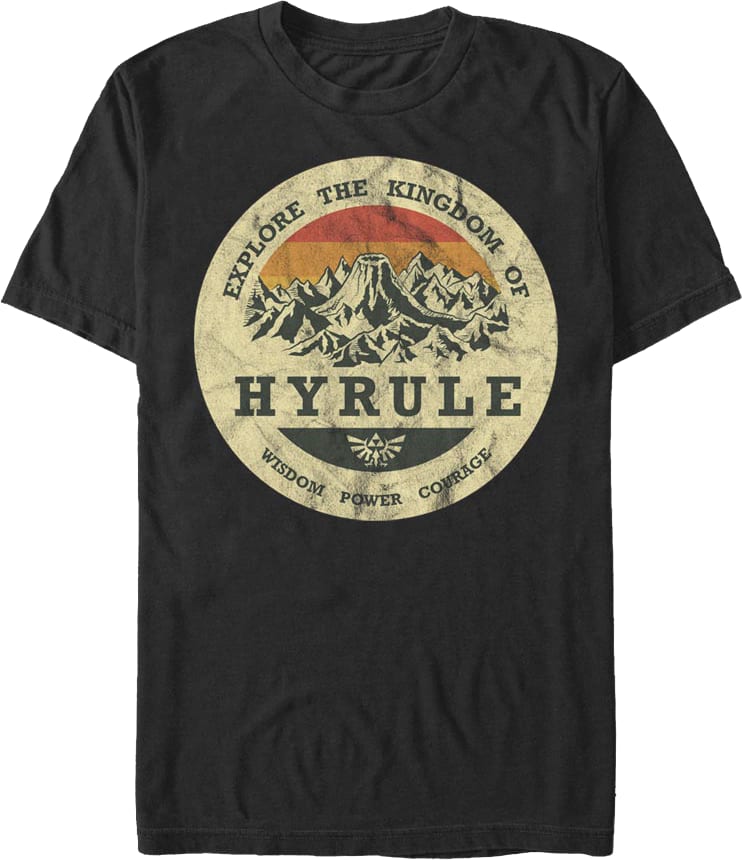 Explore the Kingdom of Hyrule Legend of Zelda T-Shirt