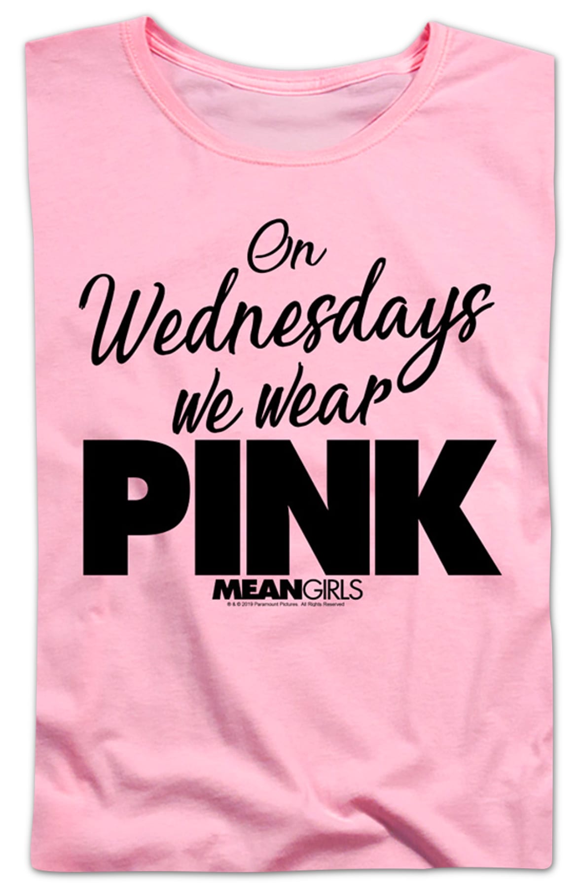 Womens Mean Girls On Wednesdays We Wear Pink Shirt