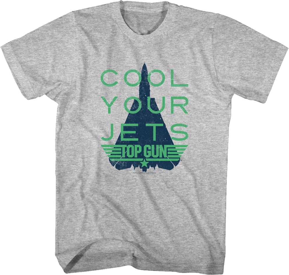 Distressed Cool Your Jets Top Gun T-Shirt