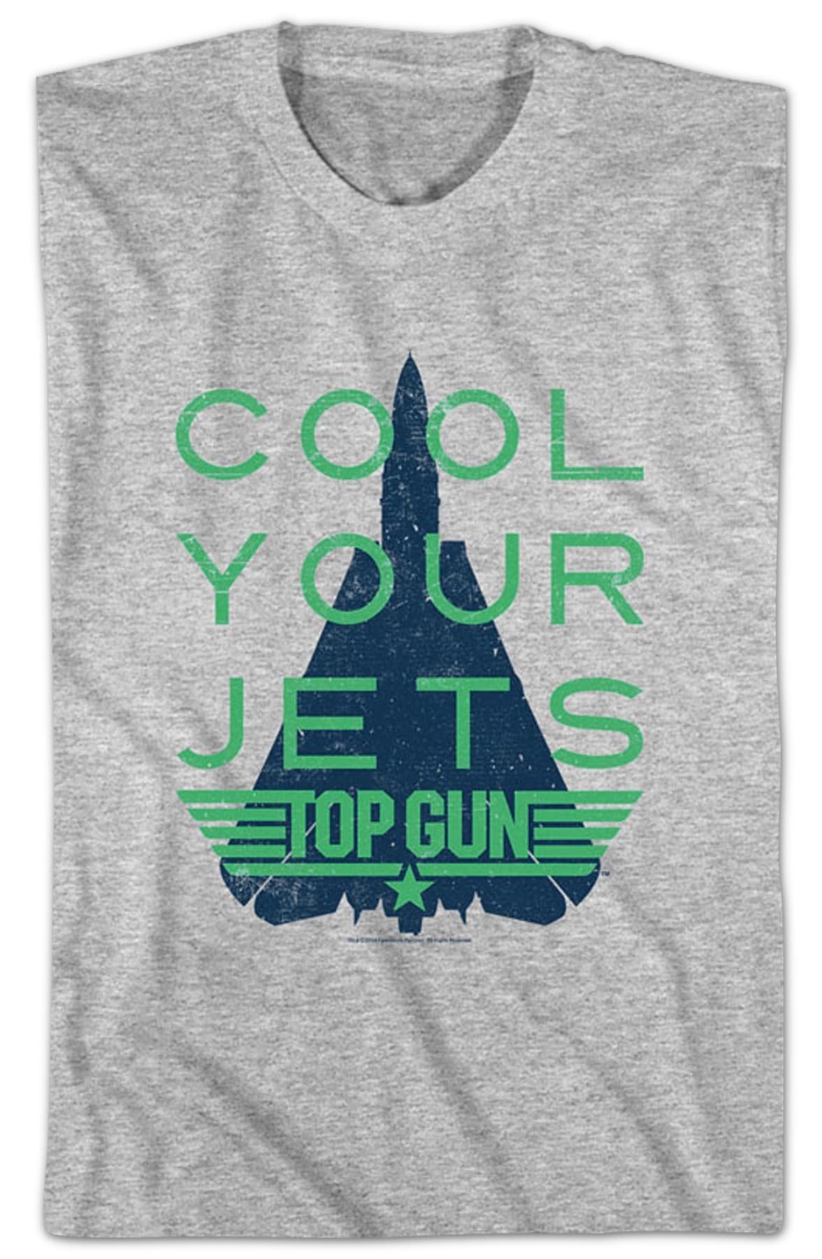 Distressed Cool Your Jets Top Gun T-Shirt