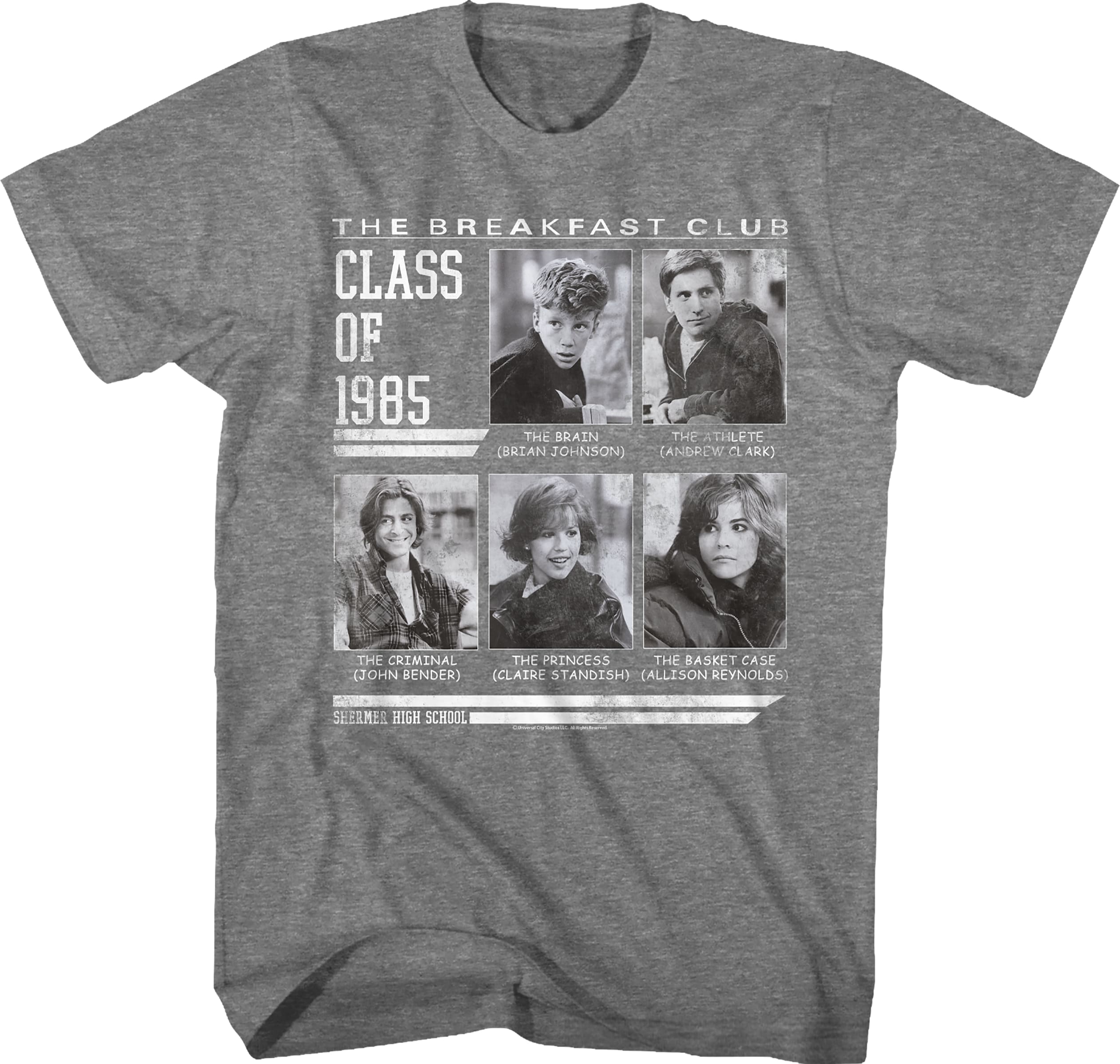 Vintage Yearbook Class of 1985 Breakfast Club T-Shirt
