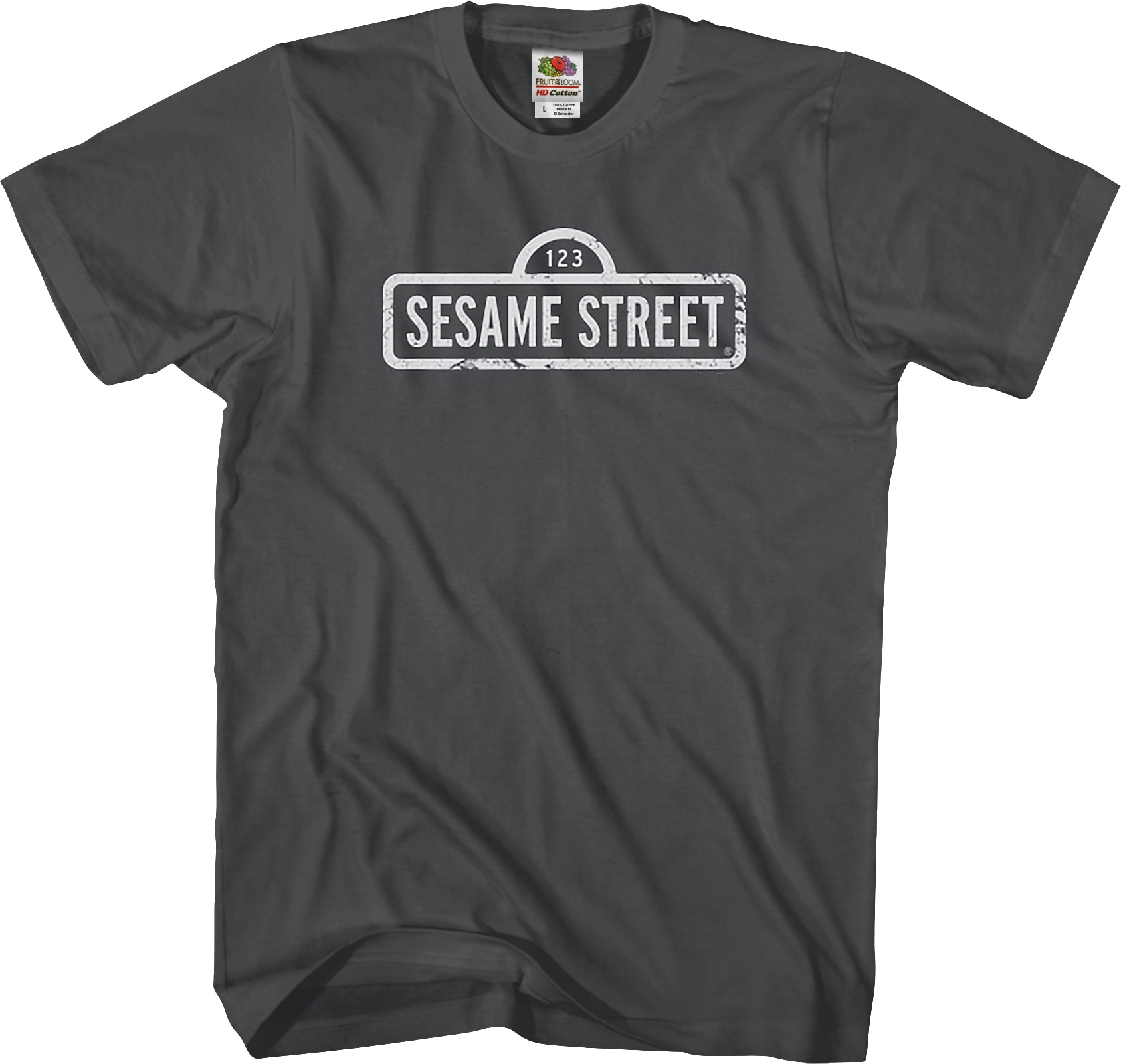 Distressed Sign Sesame Street T-Shirt