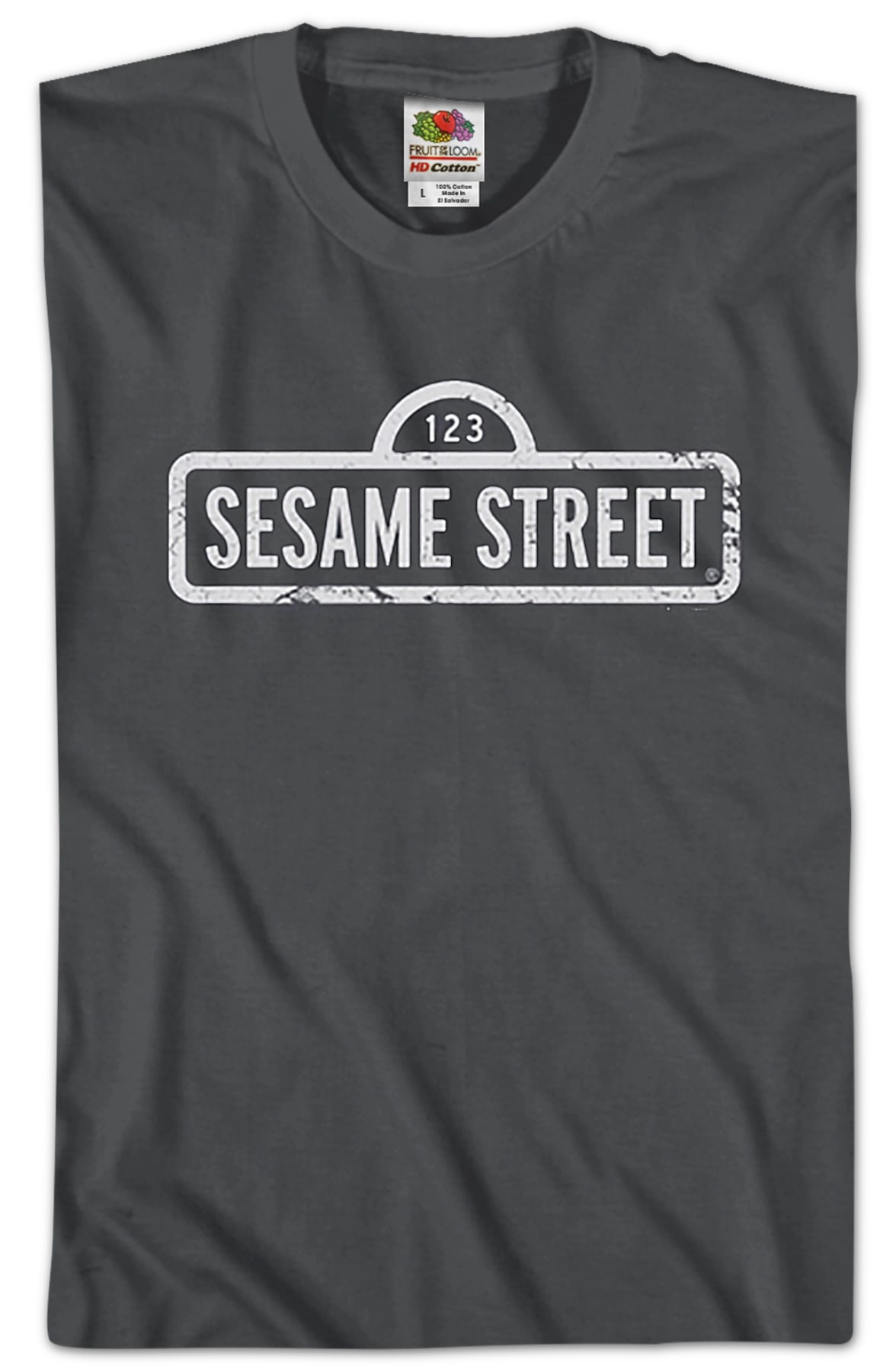 Distressed Sign Sesame Street T-Shirt
