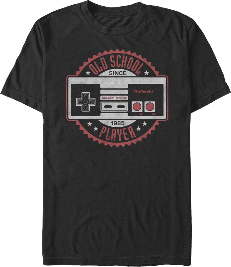 Old School Player Nintendo T-Shirt Old School Player Nintendo T-Shirt