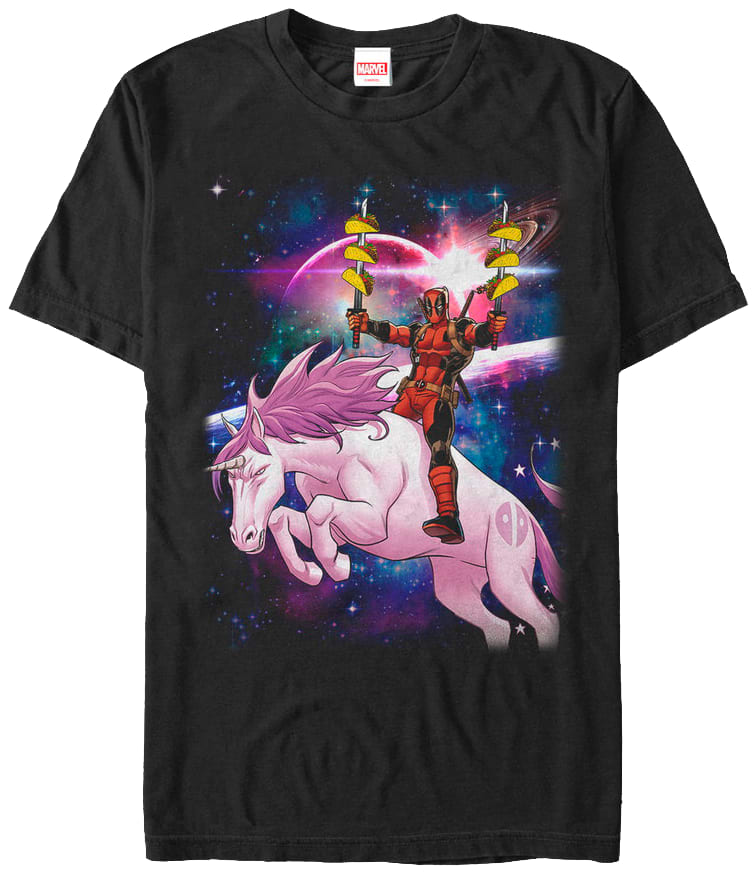 Tacos On A Unicorn Deadpool T-Shirt