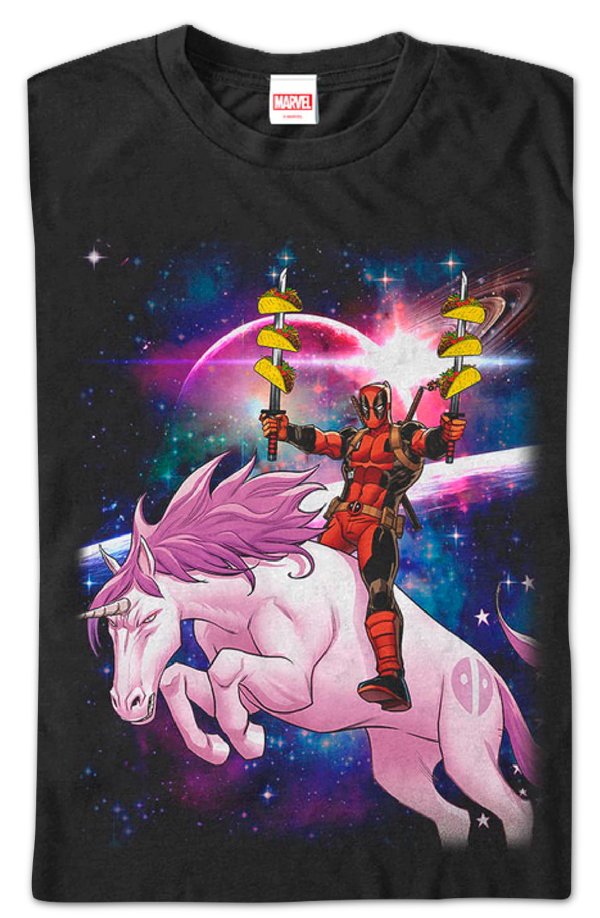 Tacos On A Unicorn Deadpool T-Shirt