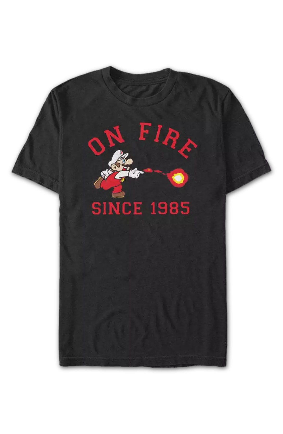 On Fire Since 1985 Super Mario Bros. T-Shirt On Fire Since 1985 Super Mario Bros. T-Shirt