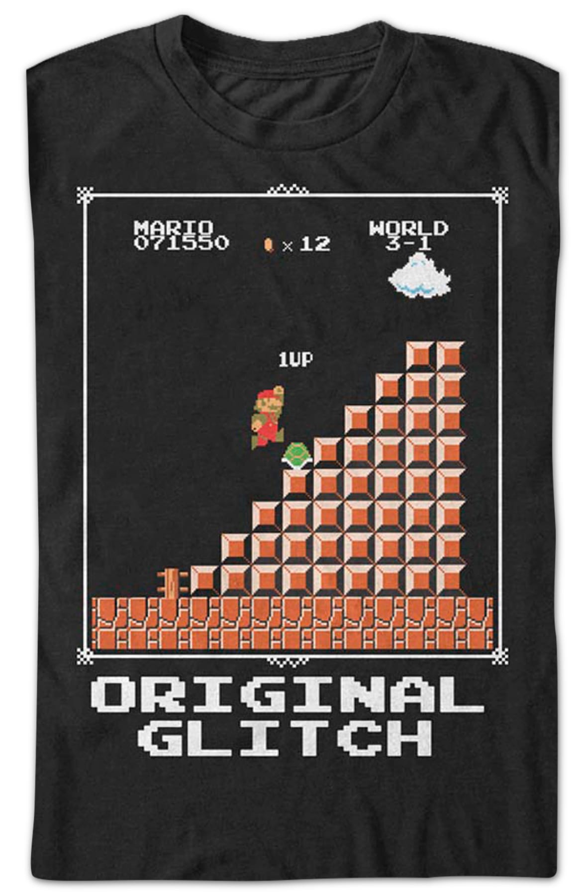 Original Glitch Super Mario Bros. T-Shirt Original Glitch Super Mario Bros. T-Shirt