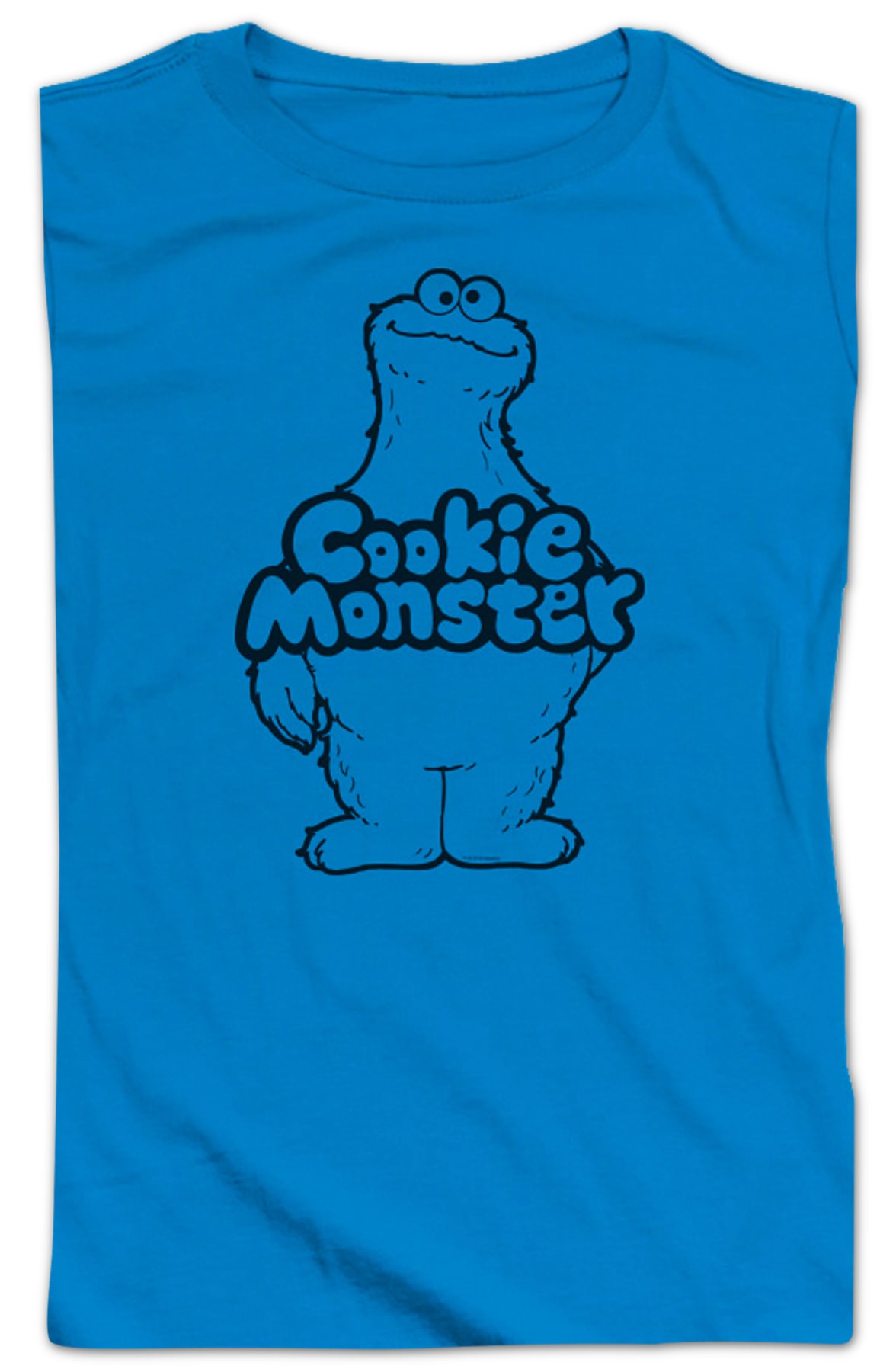 Ladies Cookie Monster Sketch Sesame Street Shirt