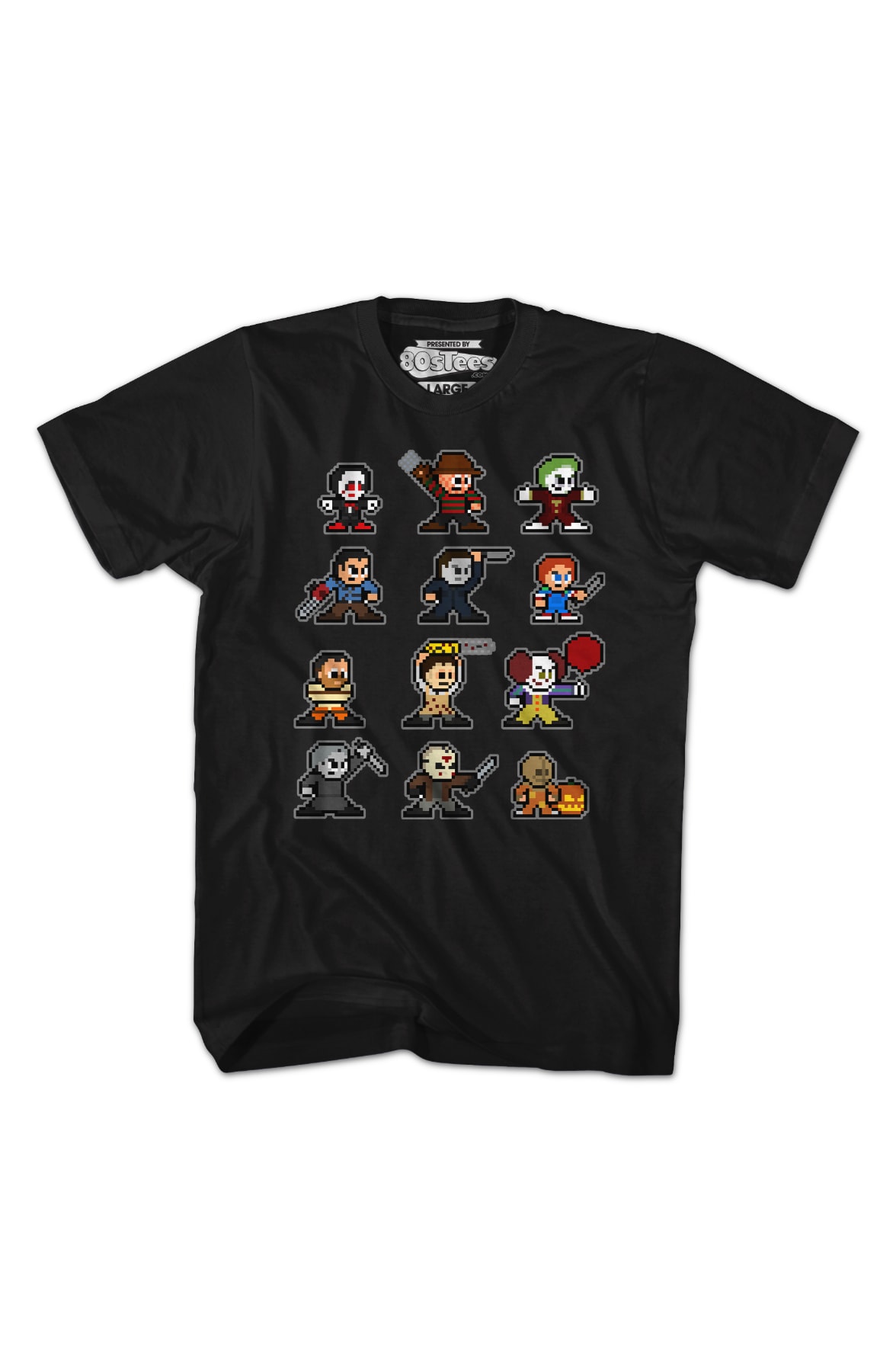 8-Bit Horror Icons T-Shirt 8-Bit Horror Icons T-Shirt