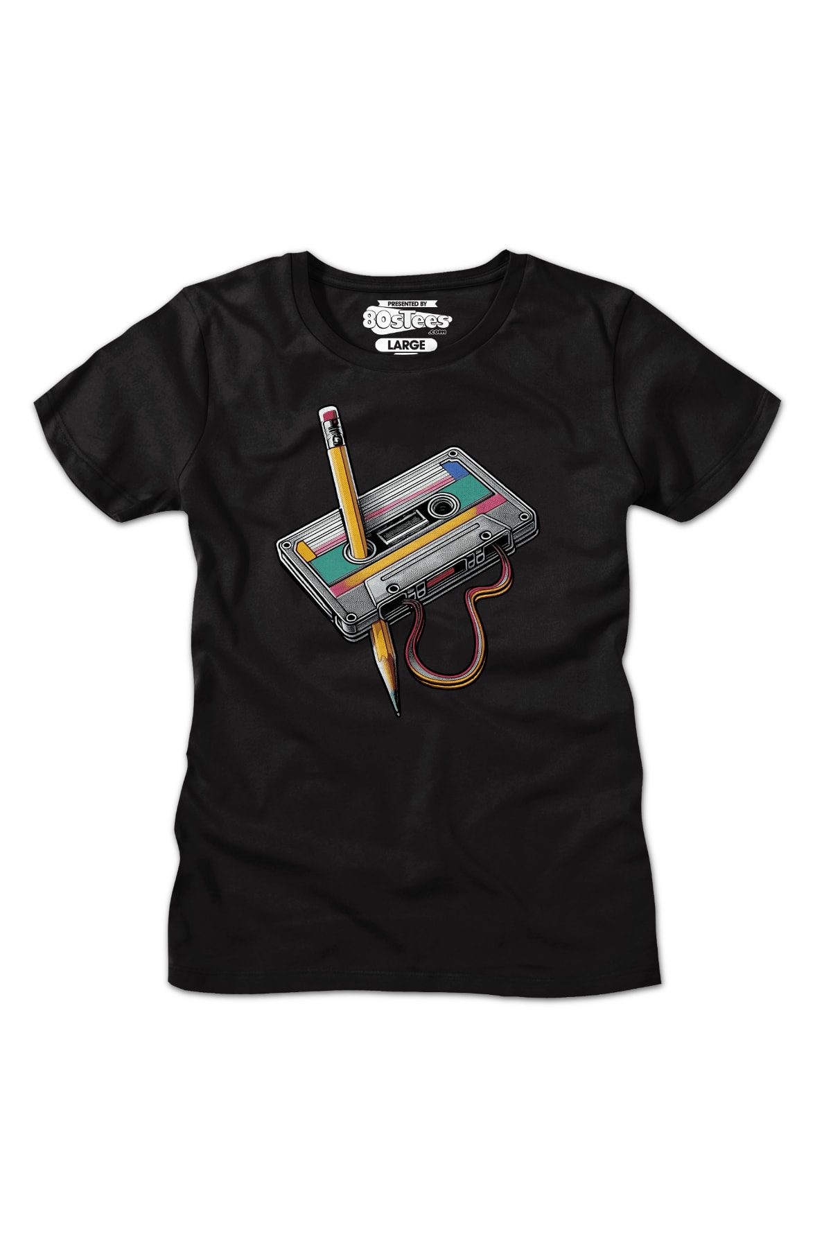 Womens Cassette Tape Rewind Shirt