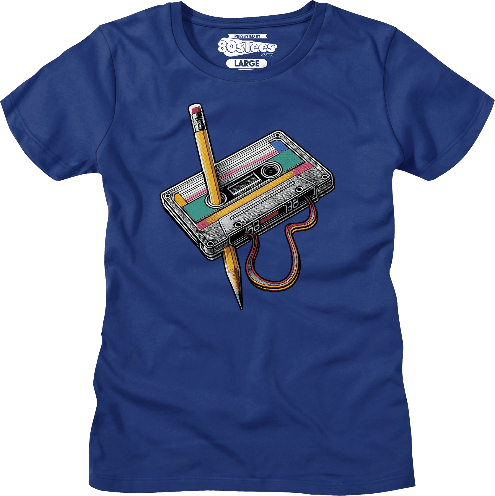 Womens Cassette Tape Rewind Shirt