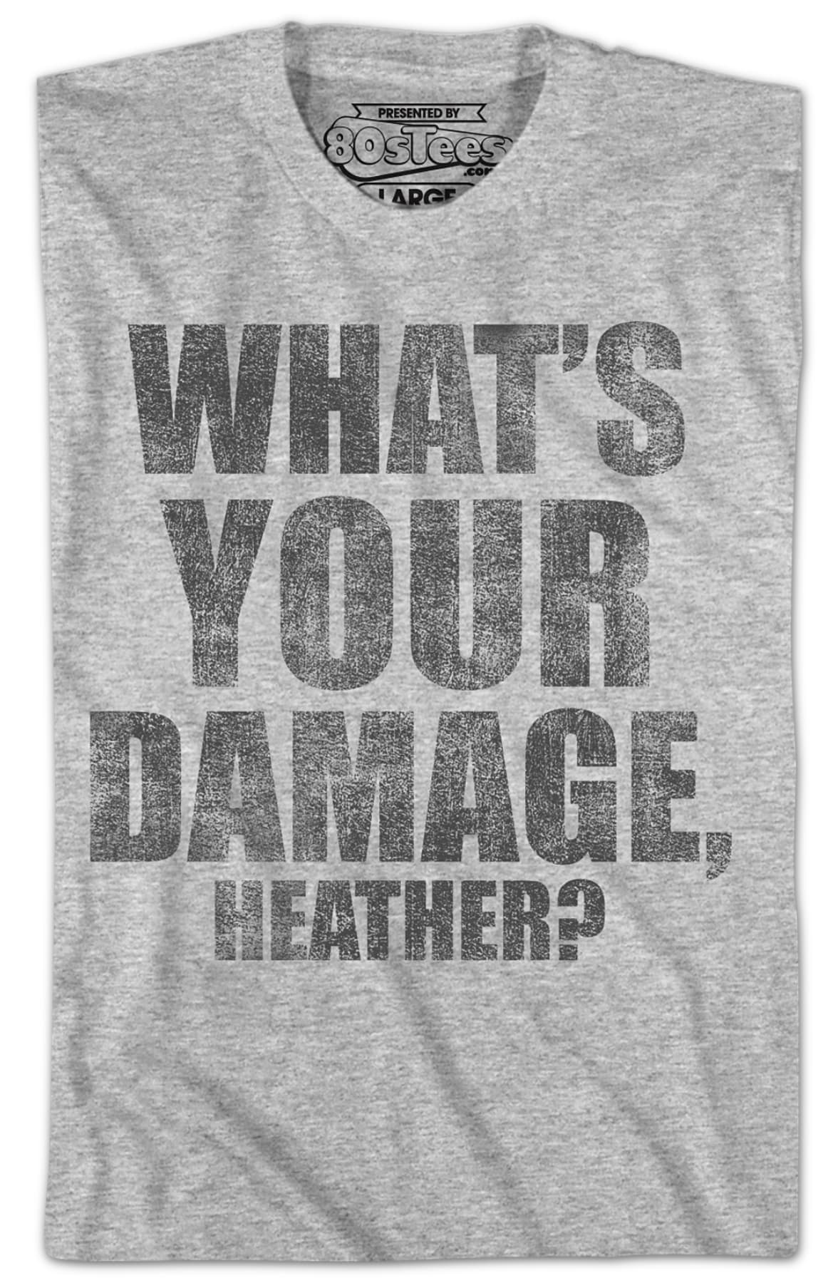 What's Your Damage Heathers T-Shirt