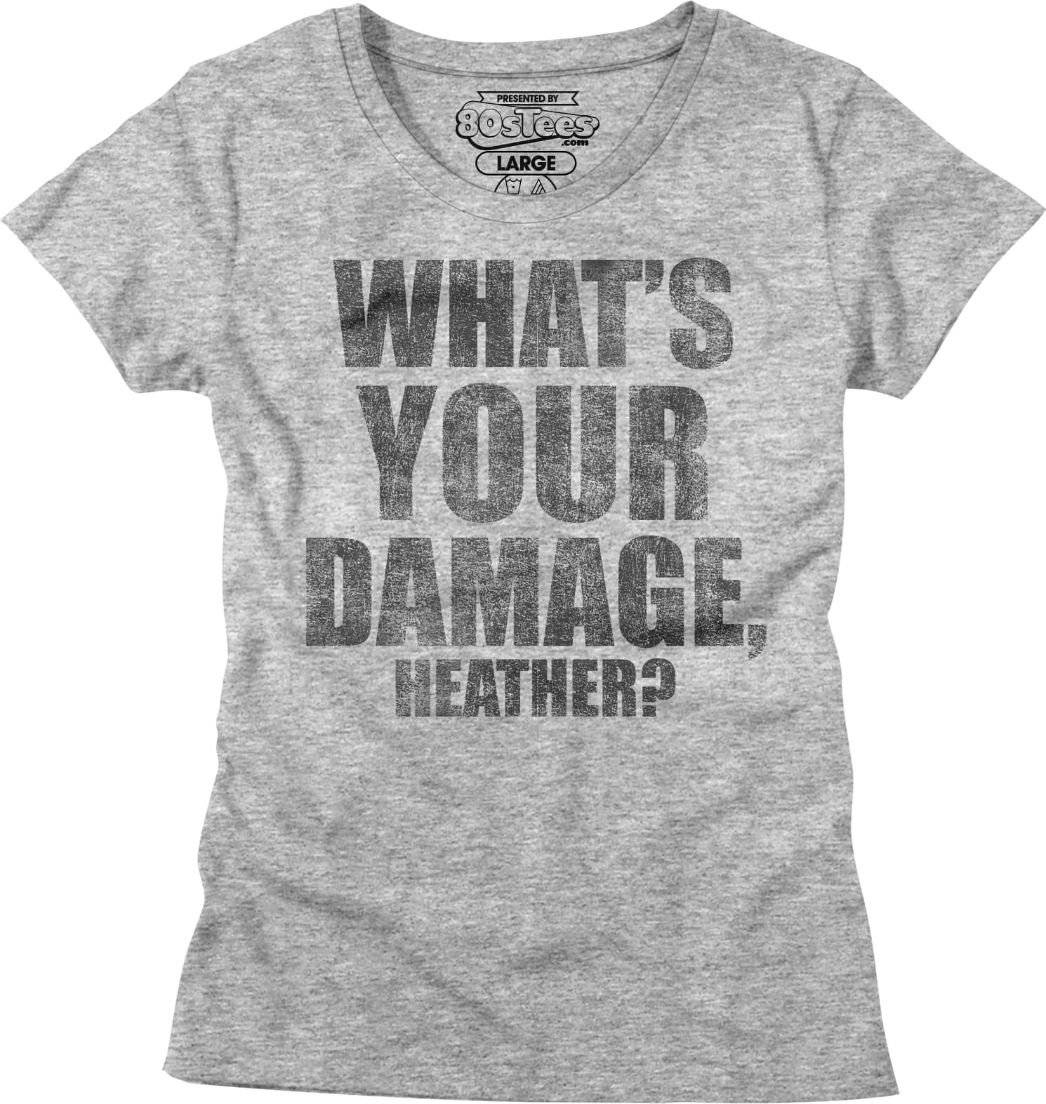 Womens What's Your Damage Heathers Shirt