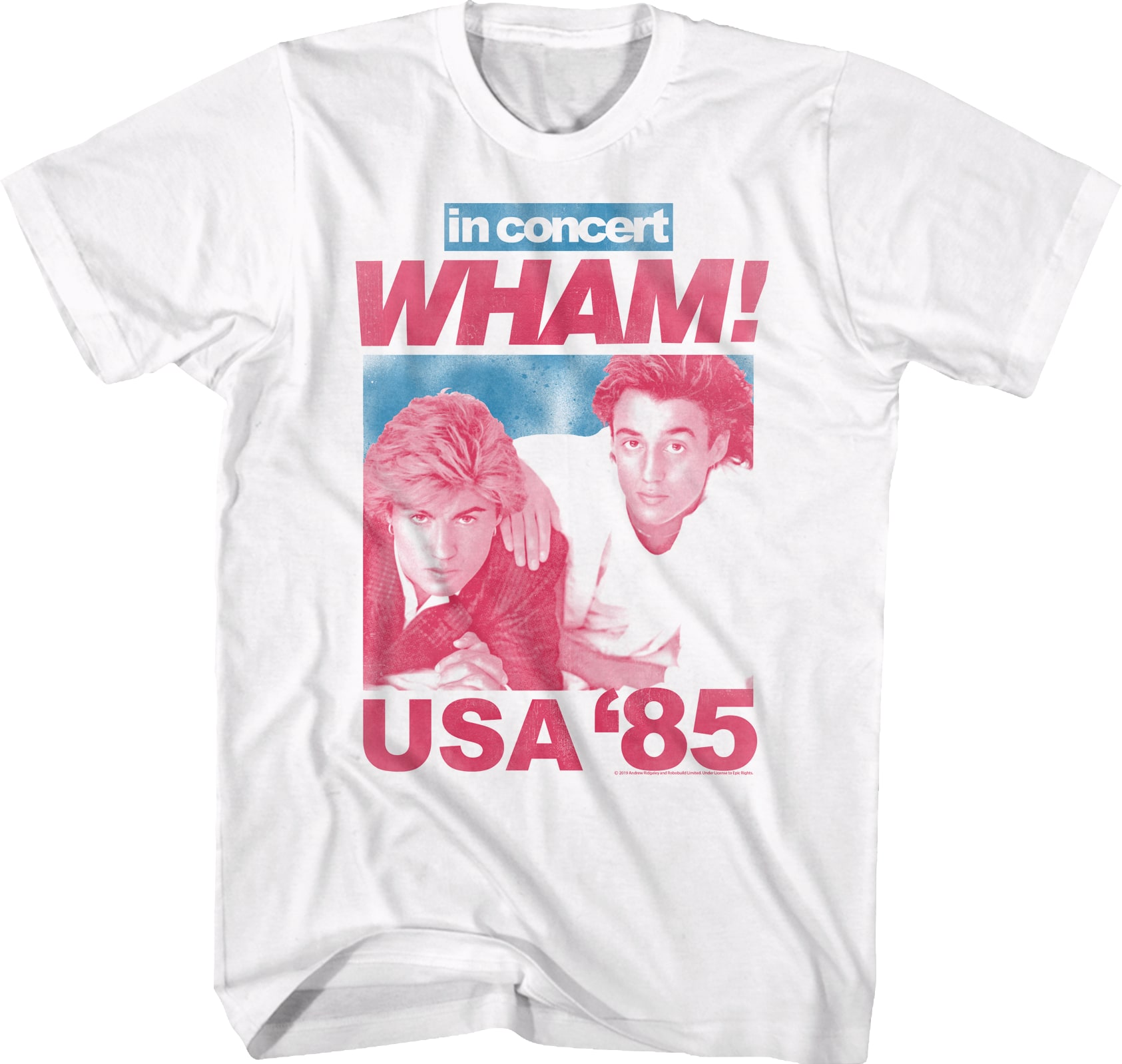 85 USA Concert Wham T-Shirt 85 USA Concert Wham T-Shirt