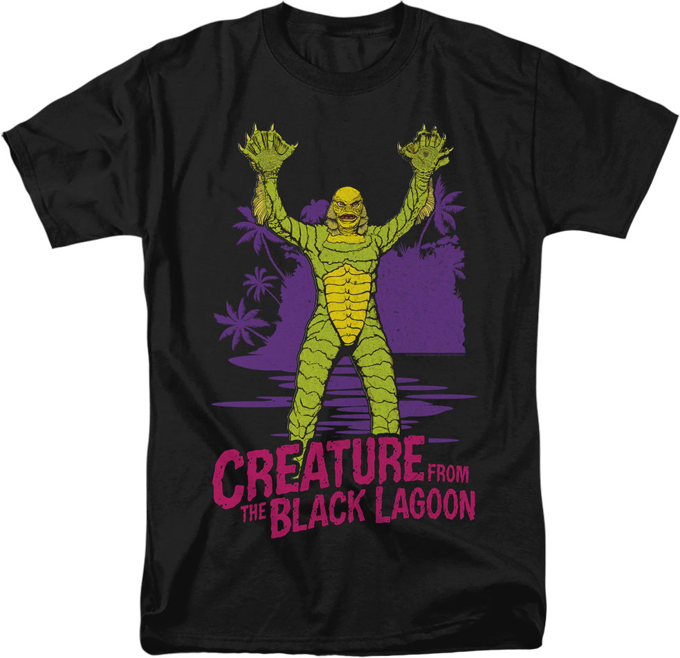Neon Creature From The Black Lagoon T-Shirt