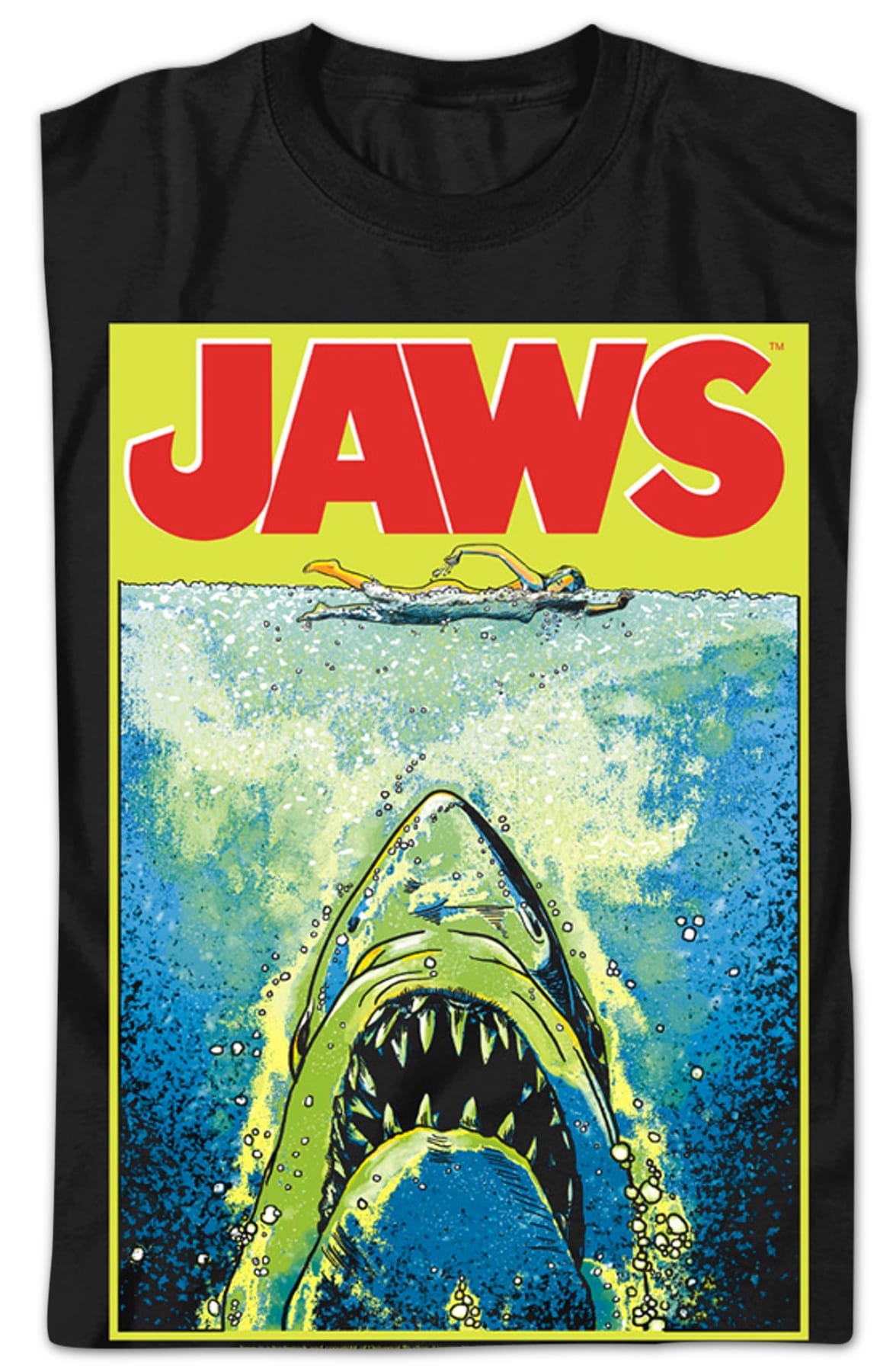 Neon Poster Jaws T-Shirt