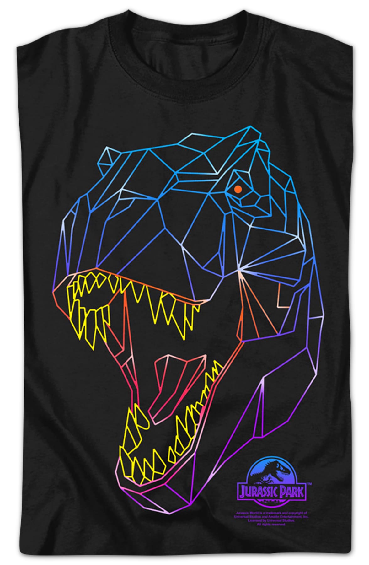 Neon Tyrannosaurus Rex Jurassic Park T-Shirt