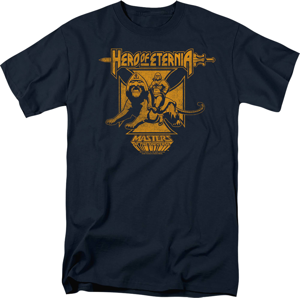 Hero of Eternia Masters of the Universe T-Shirt Hero of Eternia Masters of the Universe T-Shirt