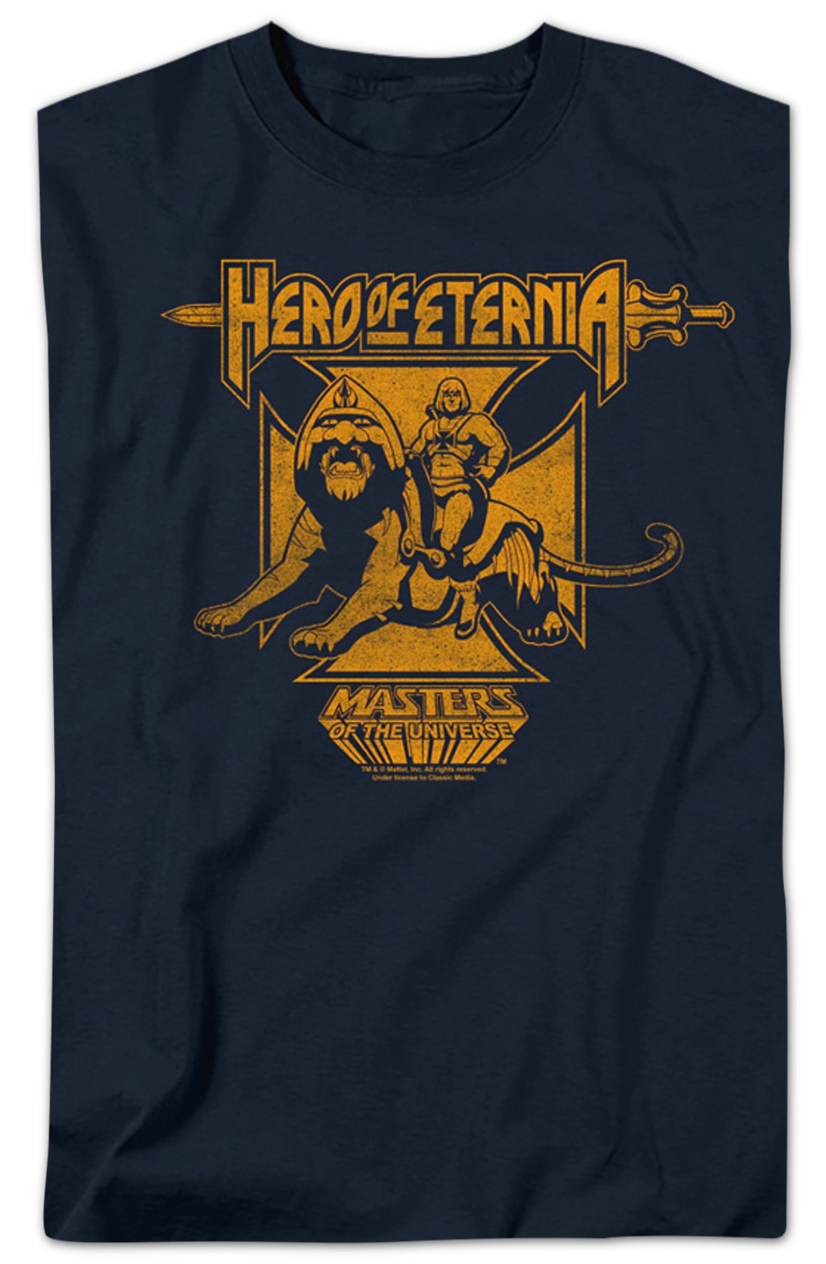 Hero of Eternia Masters of the Universe T-Shirt Hero of Eternia Masters of the Universe T-Shirt