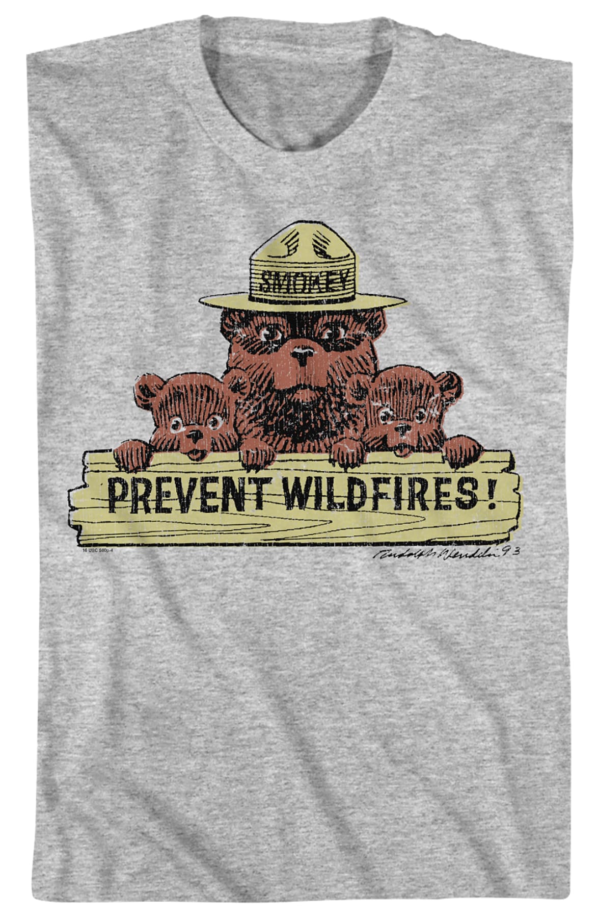 Prevent Wildfires Smokey Bear T-Shirt Prevent Wildfires Smokey Bear T-Shirt
