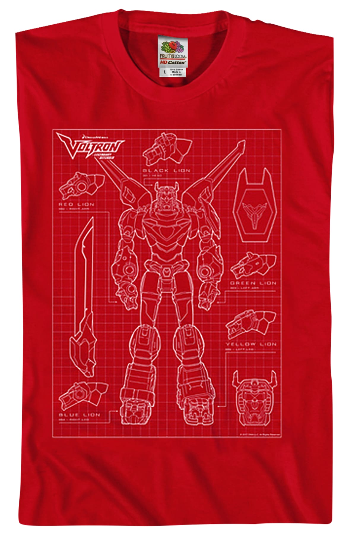 Voltron Schematic T-Shirt