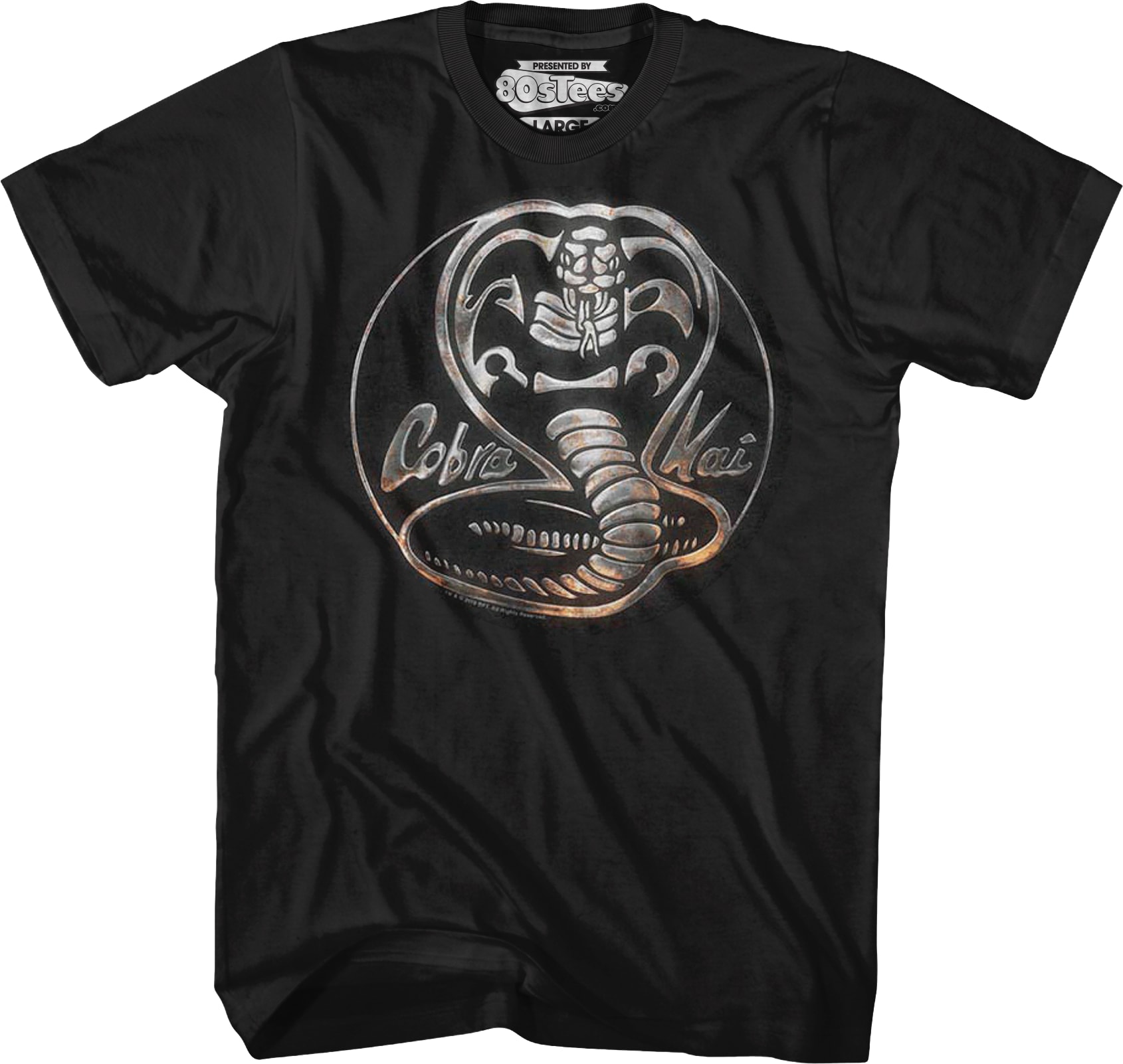 Faux Chrome Logo Cobra Kai T-Shirt Faux Chrome Logo Cobra Kai T-Shirt