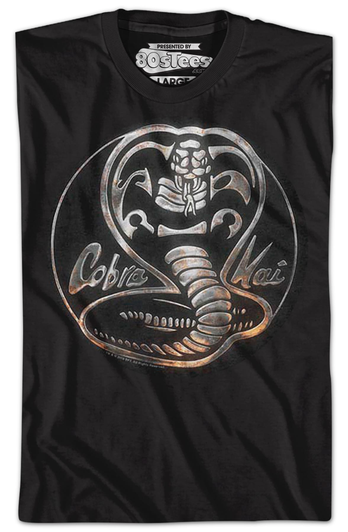 Faux Chrome Logo Cobra Kai T-Shirt Faux Chrome Logo Cobra Kai T-Shirt