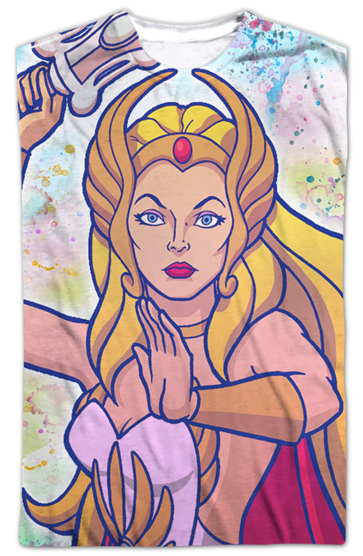 Paint Splattered She-Ra Masters of the Universe T-Shirt Paint Splattered She-Ra Masters of the Universe T-Shirt