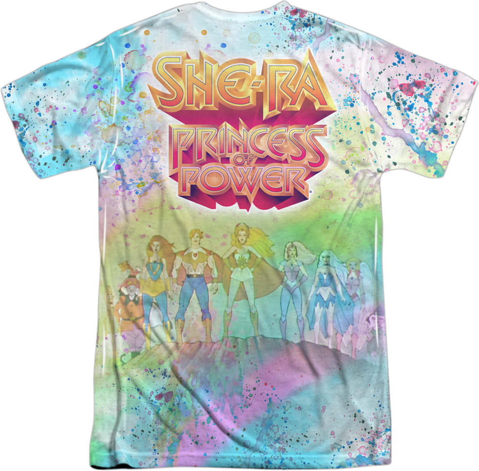 Paint Splattered She-Ra Masters of the Universe T-Shirt Paint Splattered She-Ra Masters of the Universe T-Shirt