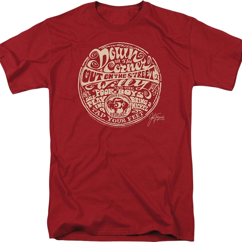 Down On The Corner Creedence Clearwater Revival T-Shirt Down On The Corner Creedence Clearwater Revival T-Shirt