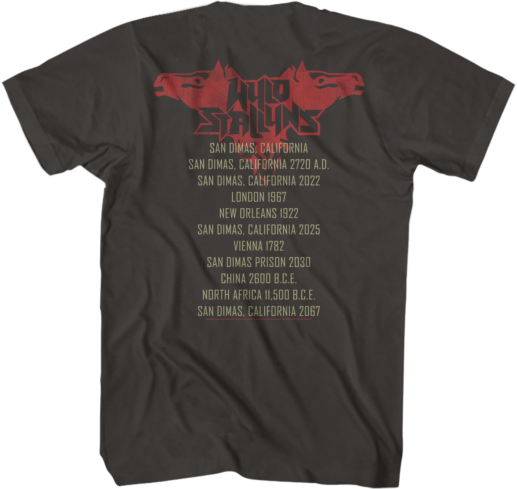 Wyld Stallyns World Tour Bill and Ted T-Shirt Wyld Stallyns World Tour Bill and Ted T-Shirt