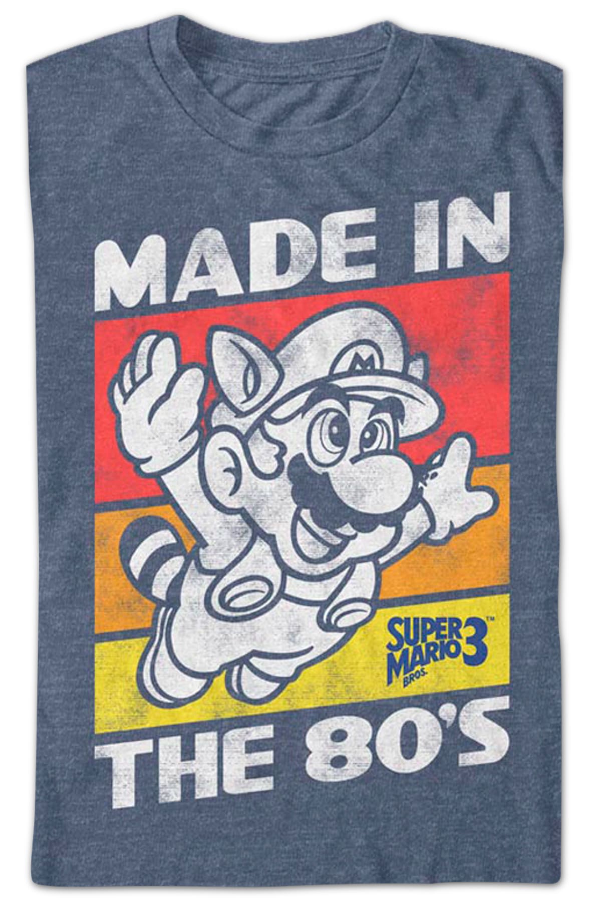 Blue Made In The 80's Super Mario Bros. 3 T-Shirt
