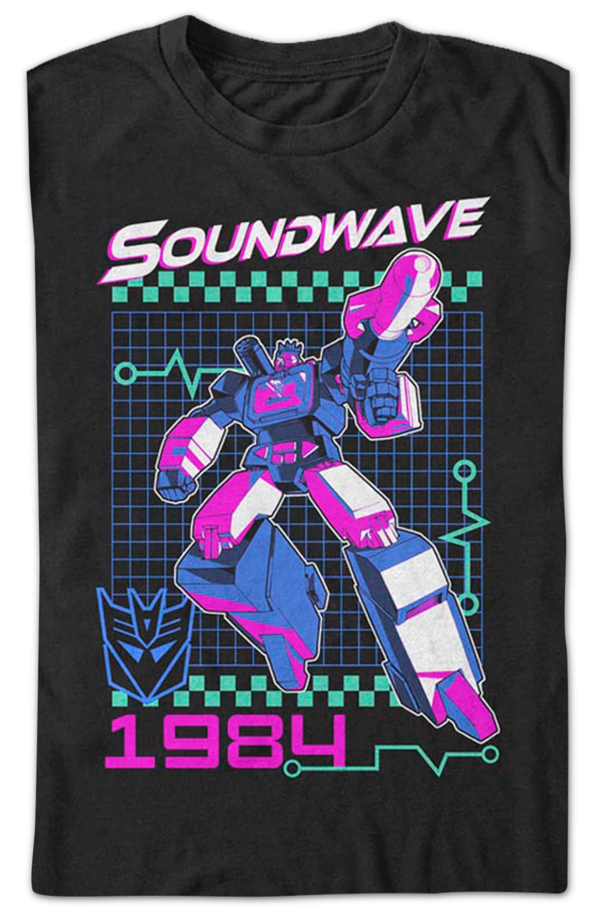 Neon Soundwave Transformers T-Shirt