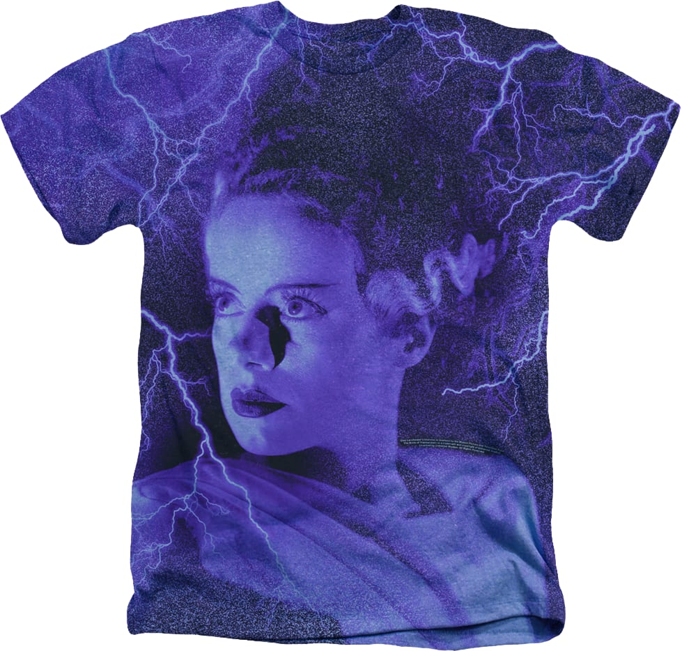 Big Print Bride Of Frankenstein T-Shirt