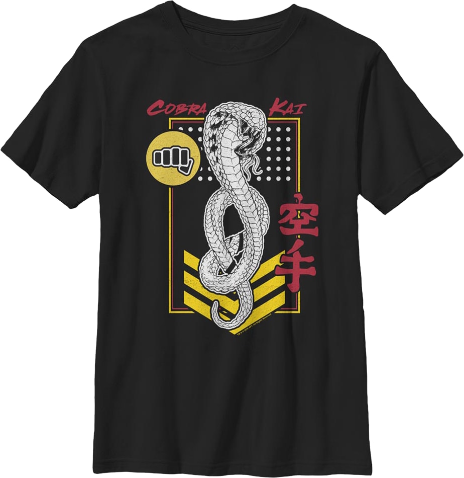 Boys Youth Patch Cobra Kai Shirt