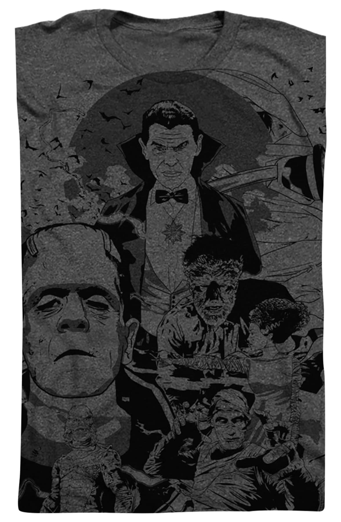 Big Print Collage Universal Monsters T-Shirt