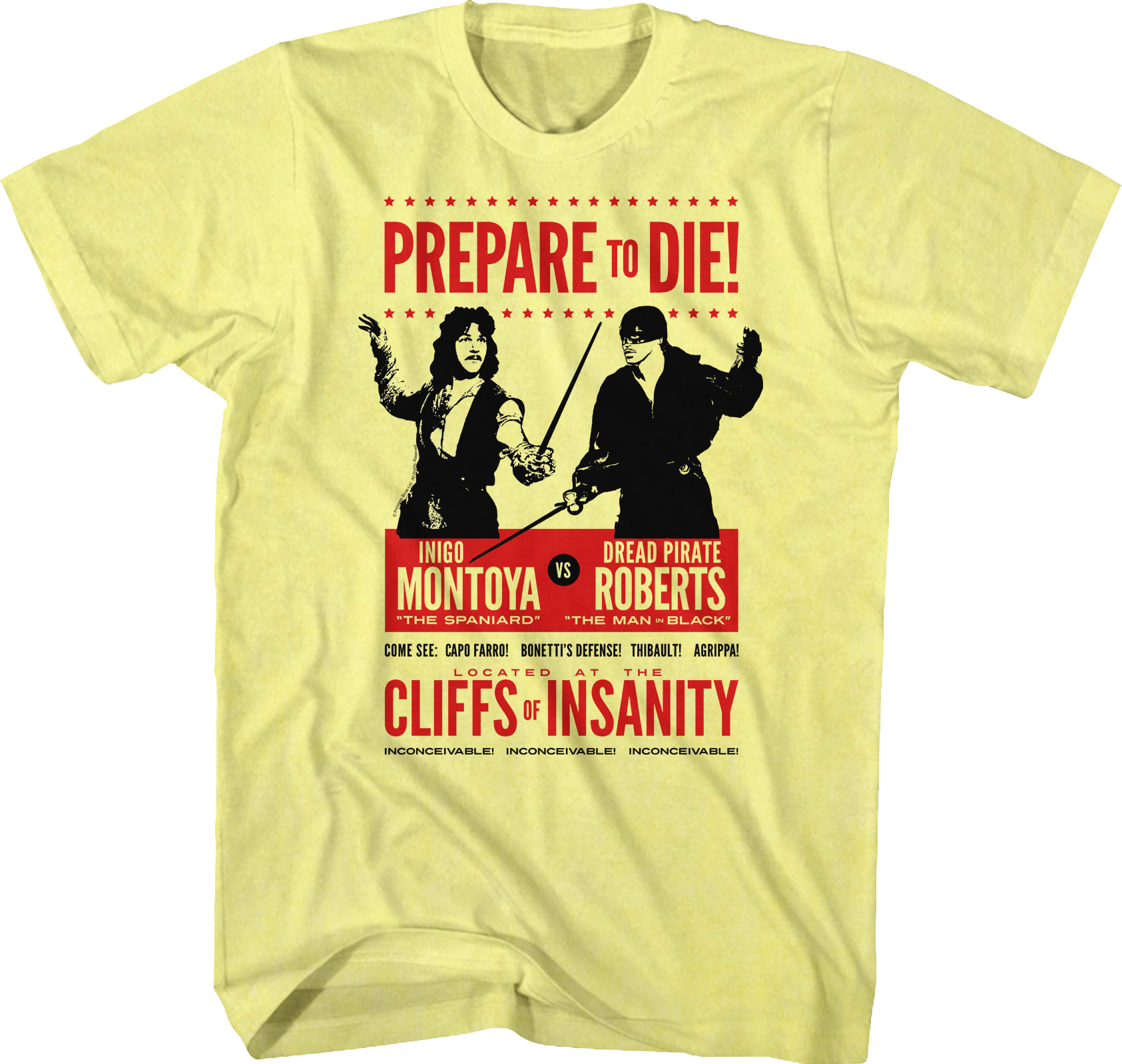 Inigo Montoya vs Dread Pirate Roberts Princess Bride T-Shirt Inigo Montoya vs Dread Pirate Roberts Princess Bride T-Shirt