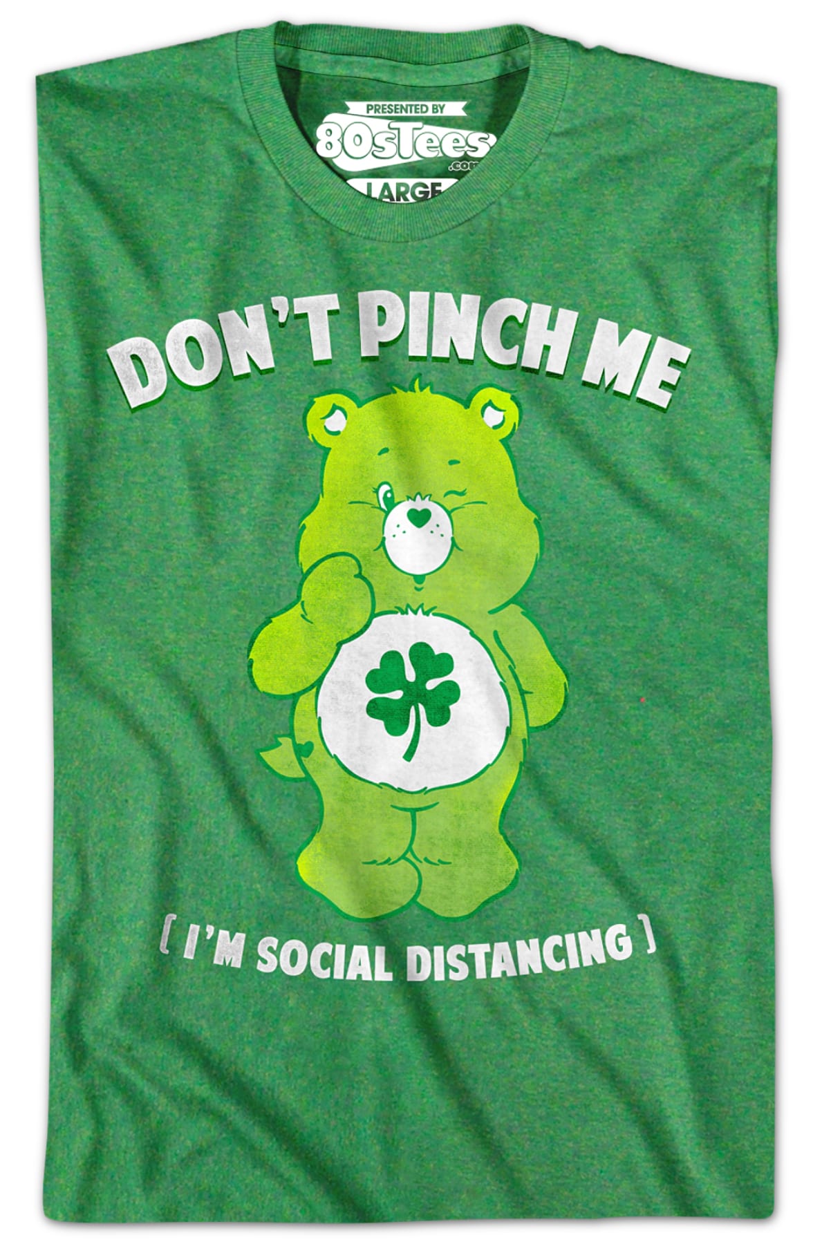 Good Luck Bear Don't Pinch Me I'm Social Distancing Care Bears T-Shirt Good Luck Bear Don't Pinch Me I'm Social Distancing Care Bears T-Shirt