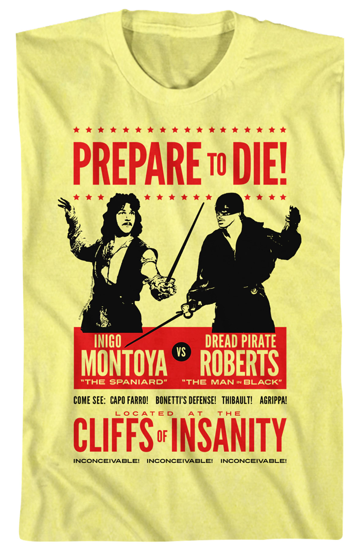 Inigo Montoya vs Dread Pirate Roberts Princess Bride T-Shirt Inigo Montoya vs Dread Pirate Roberts Princess Bride T-Shirt