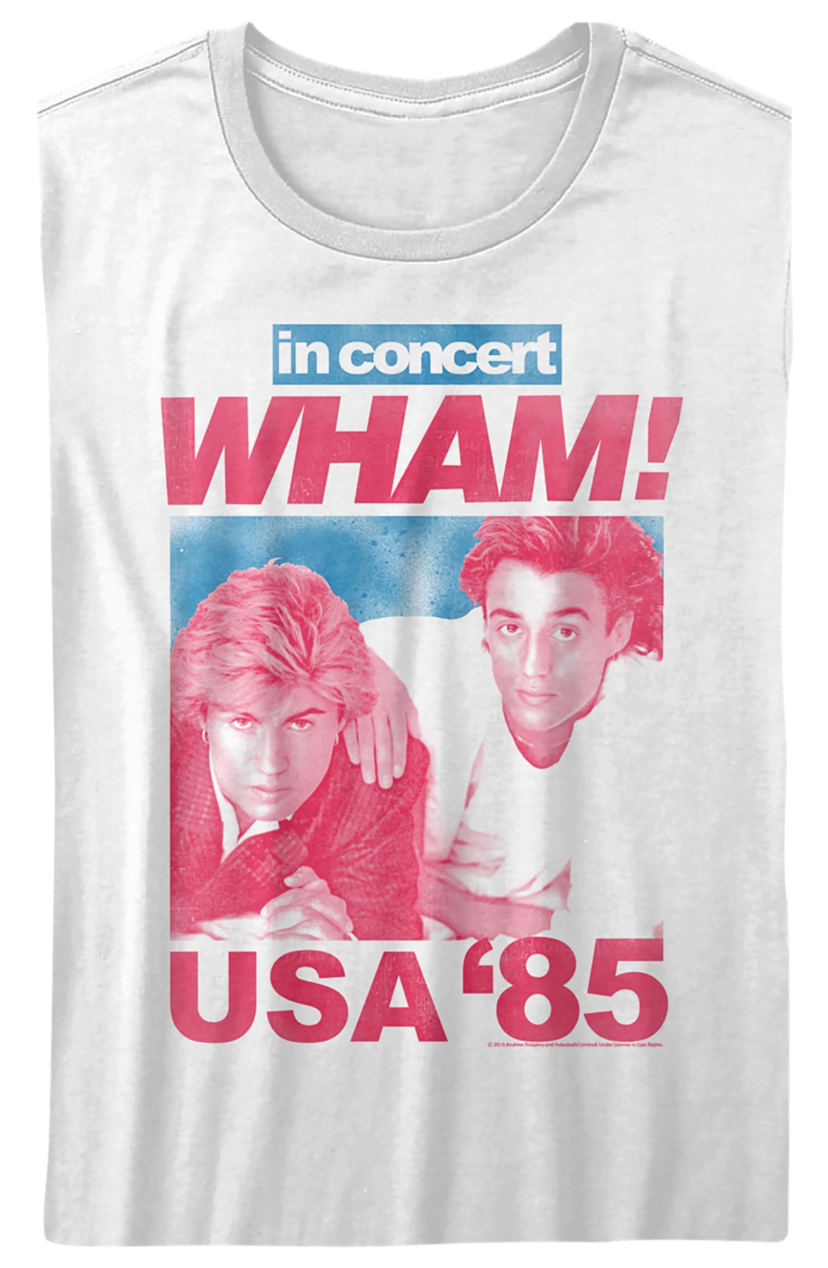Womens '85 USA Concert Wham Shirt Womens '85 USA Concert Wham Shirt
