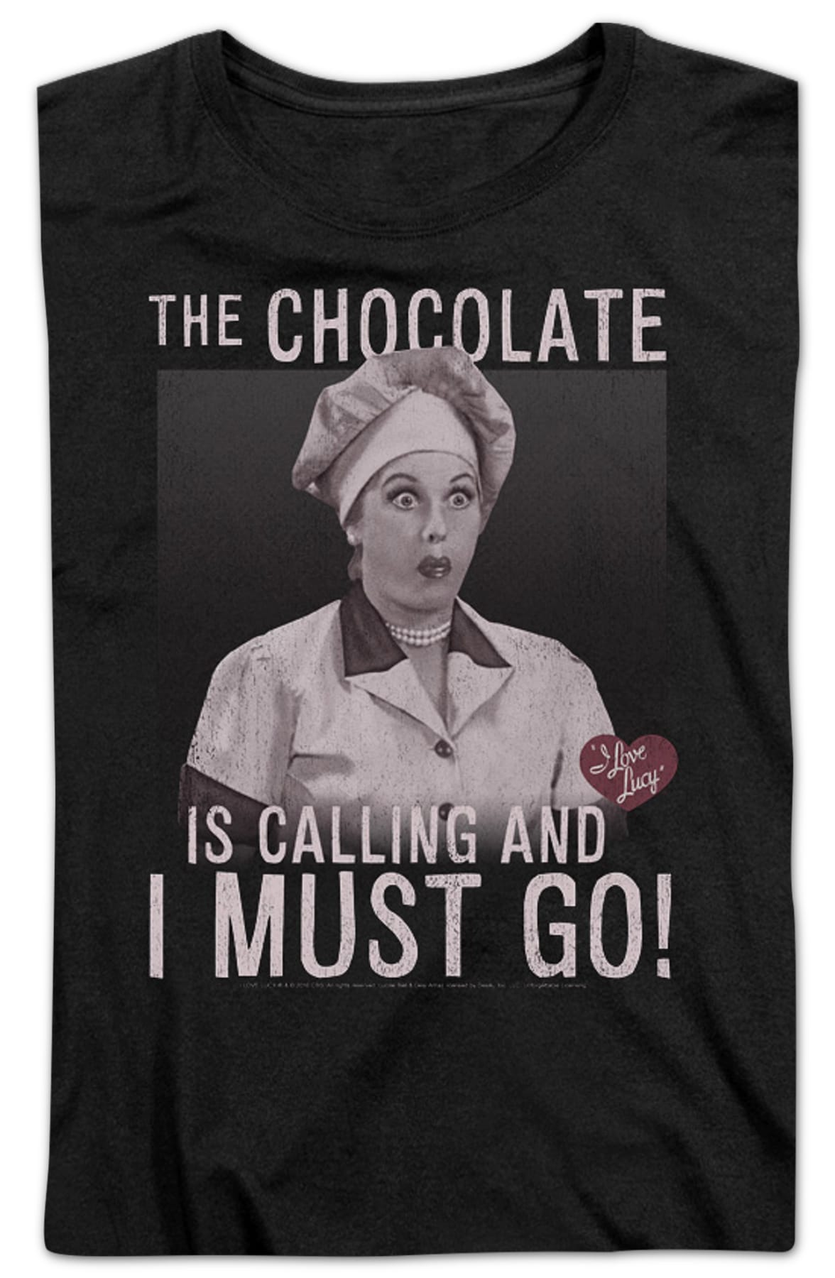 Womens Chocolate Is Calling I Love Lucy Shirt