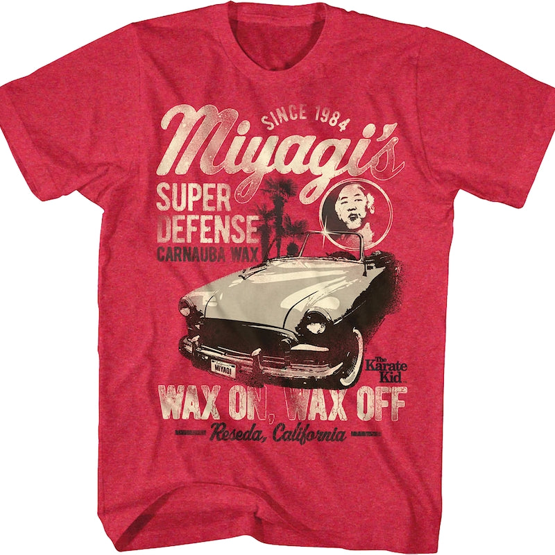 Super Defense Wax On Wax Off Karate Kid T-Shirt