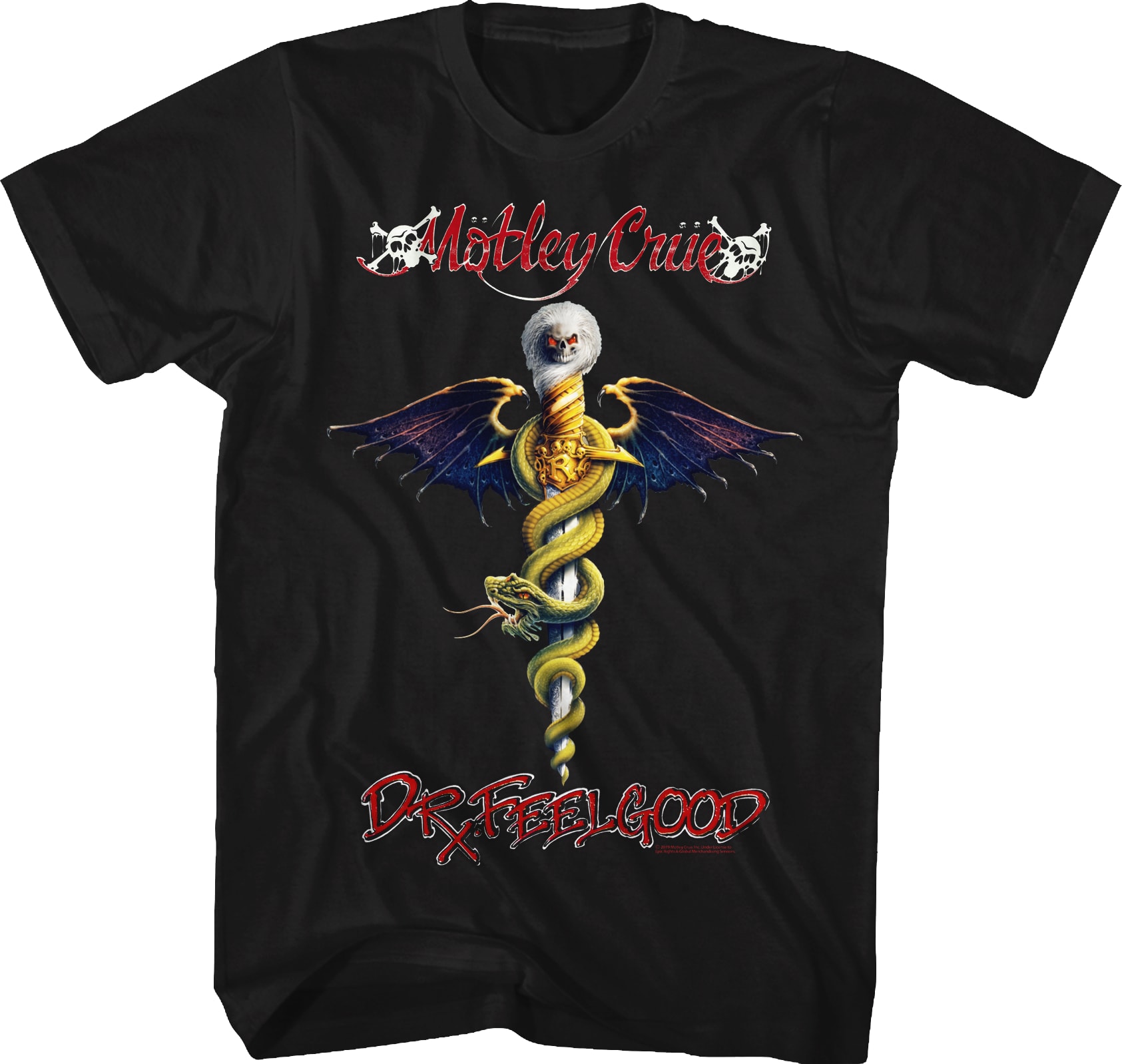 Dr. Feelgood Album Cover Motley Crue T-Shirt