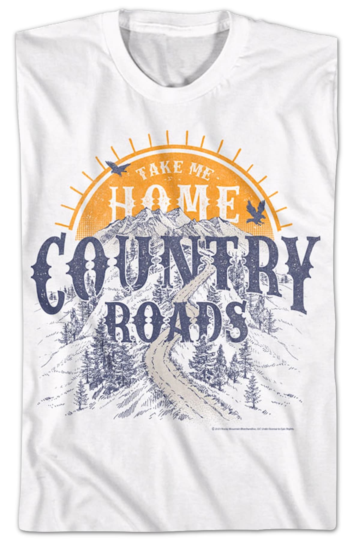 Country Roads Sunset John Denver T-Shirt