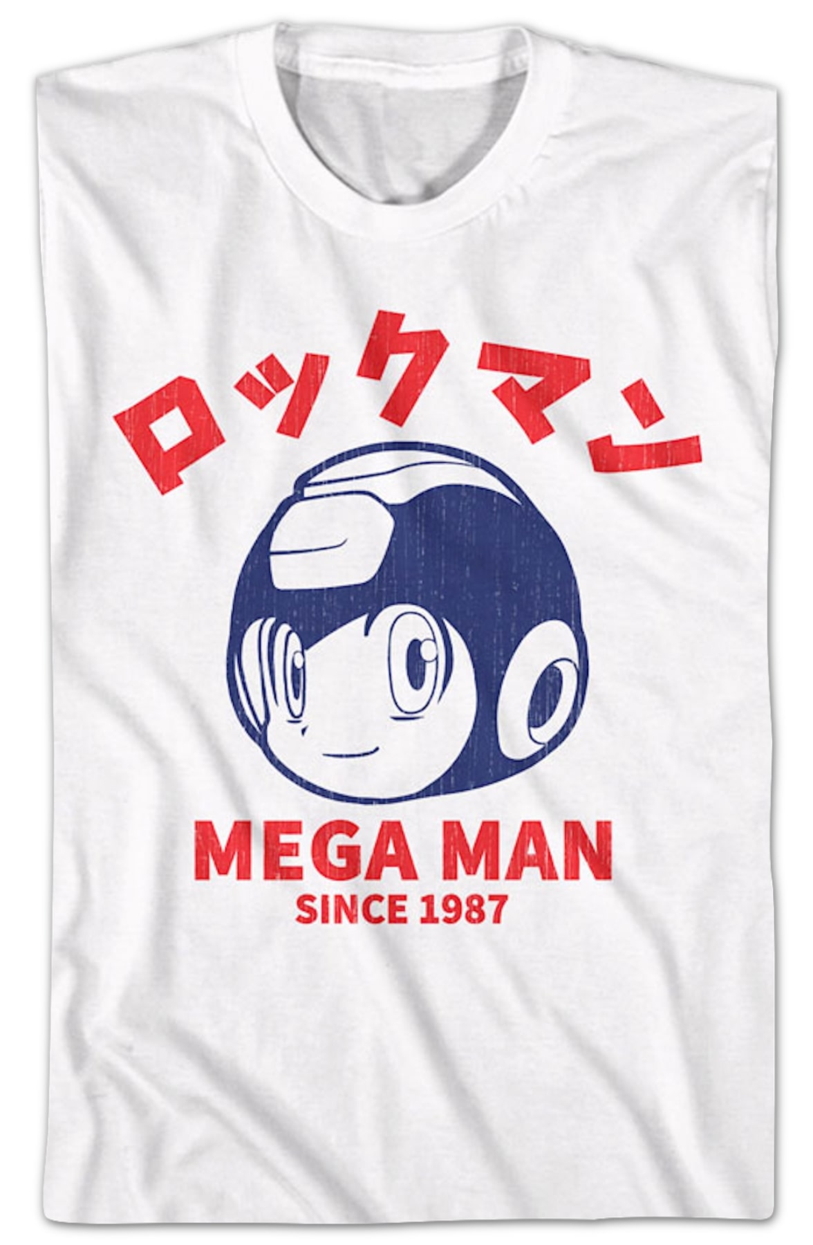Japanese Text 1987 Mega Man T-Shirt