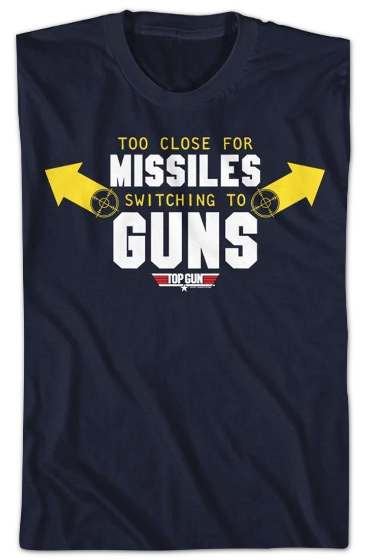 Missiles To Guns Top Gun T-Shirt Missiles To Guns Top Gun T-Shirt